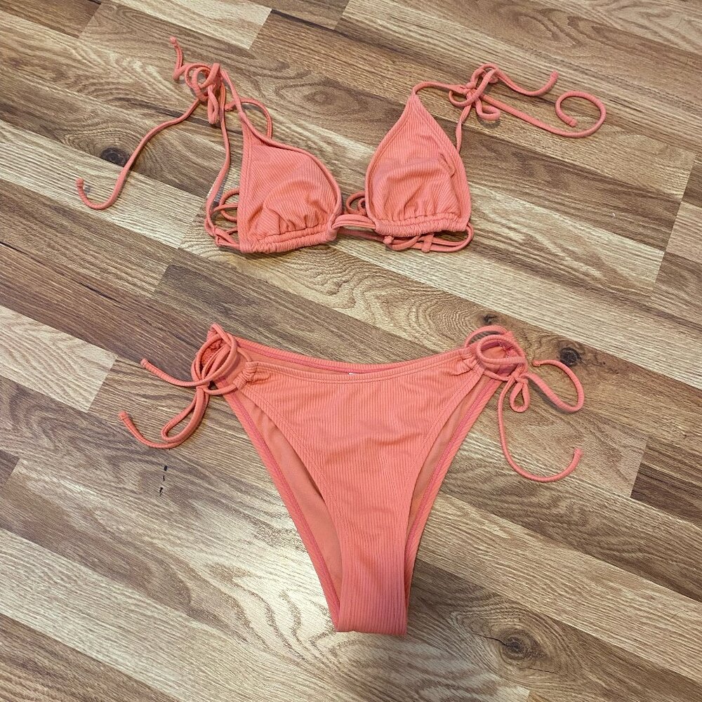 Coral Forever 21 Bikini Set